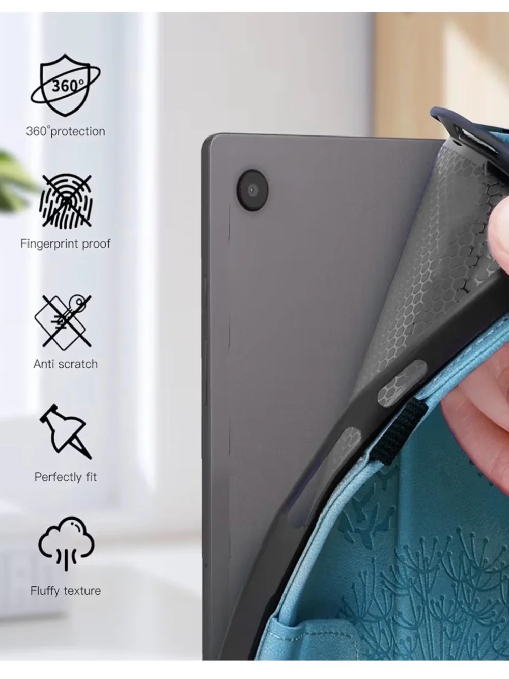 Blue Dandelion Tablet Case